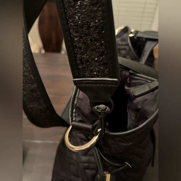 LIKE NEW Tory Burch Quilted Nylon Marion Baby Bag Tote & Rebecca Minkoff Strap - Picture 14 of 14